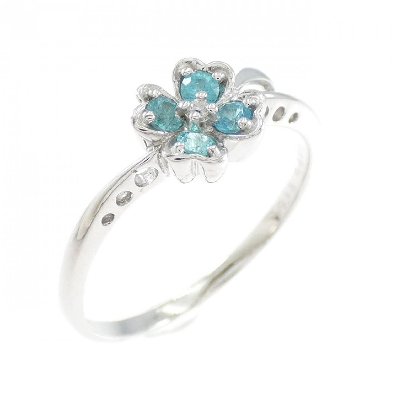 Nhẫn Tourmaline K18WG Hoa 0.13CT - Hàng hiệu Chính hãng 849809