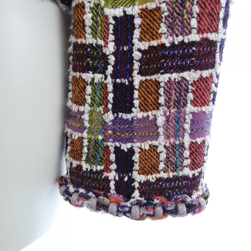 Áo khoác không cổ CHANEL 635201