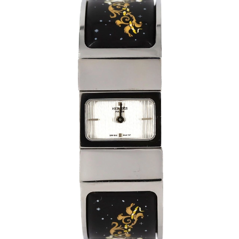 Hàng hiệu Authentic Hermes Roca Enamel LO1.210 SS Quartz 875052