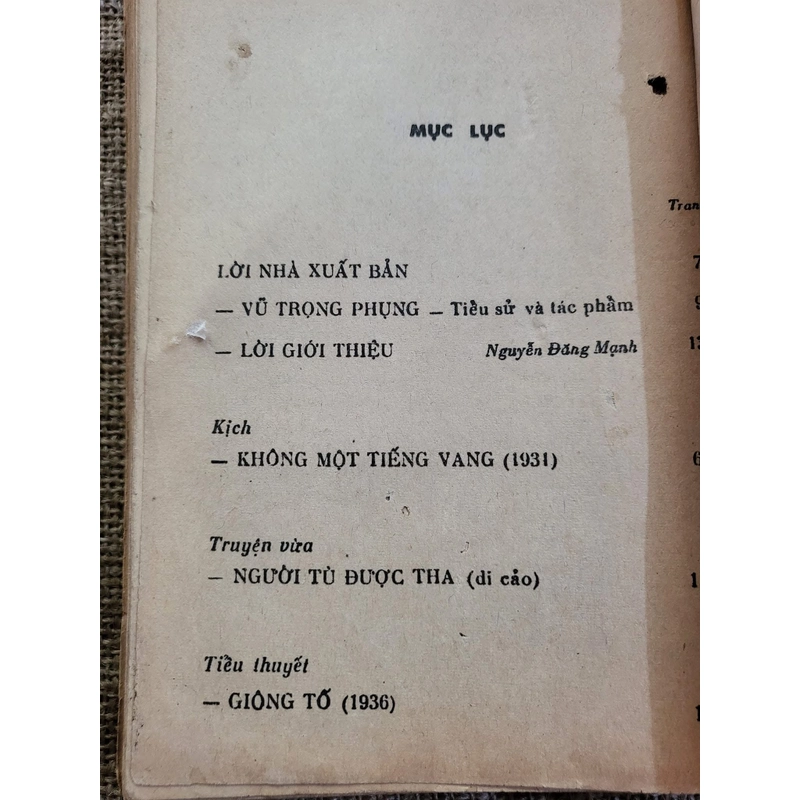 Tuyển tập Vũ Trọng Phụng, trọn bộ  3 tập ; 1980 454860