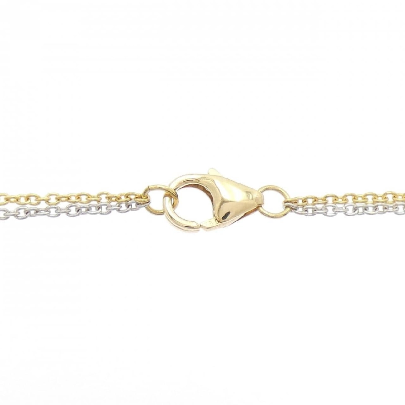 Dây chuyền ruby 750YG/750WG hoa 1.39CT - Hàng hiệu Authentic 858048