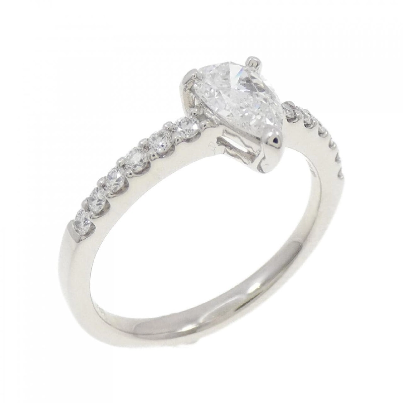 Nhẫn kim cương PT 0.531CT E VS1 hình giọt nước - Hàng hiệu Authentic 873840