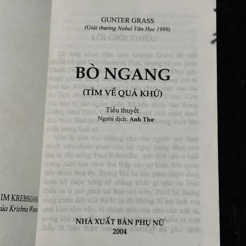 Bò ngang - Gunter Grass 742227