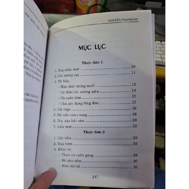 Thực đơn đãi tiệc 1 - Nguyễn Thị Phụng GIÁO TRÌNH, CHUYÊN MÔN HCM1008 577413