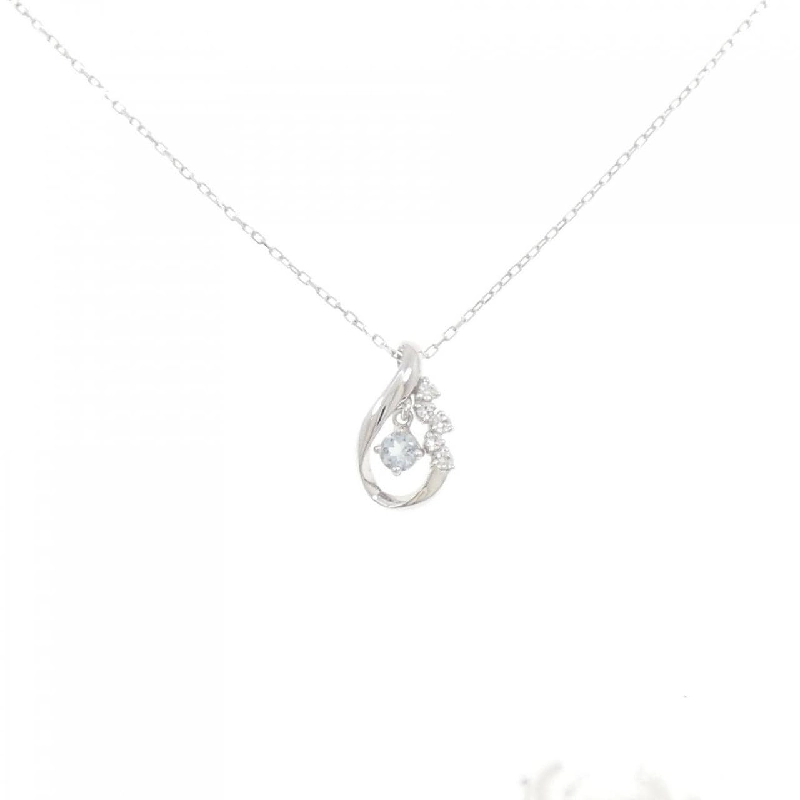 K10WG Aquamarine Necklace - Hàng hiệu Authentic 859800