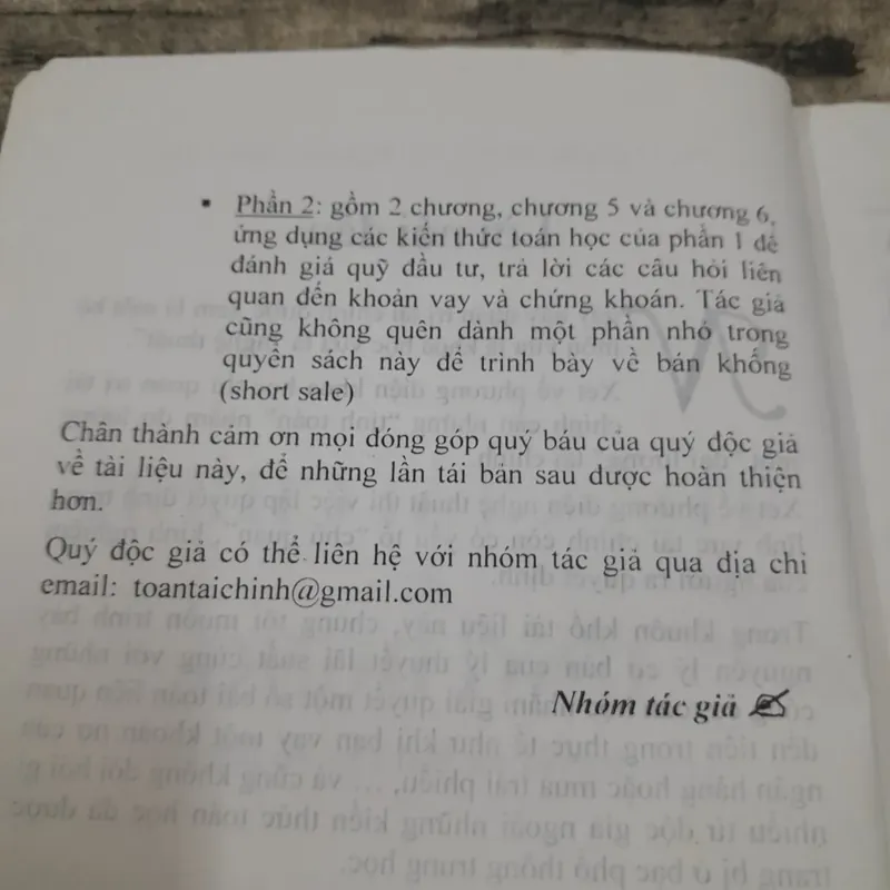 Toán Tài Chính & Ứng dụng -Lý thuyết và bài tập. Thạc sỹ Ng. Văn Nông... 718992