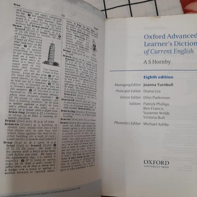 OXFORD Advanced Learner's Dictionary. New 8TH Edition bìa mềm. AS Hornby  594613