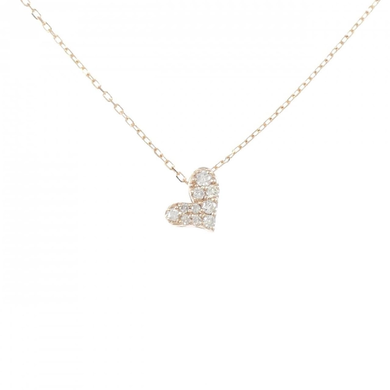 K10PG Dây chuyền kim cương hình trái tim 0.14CT - Hàng hiệu Chính hãng 858176