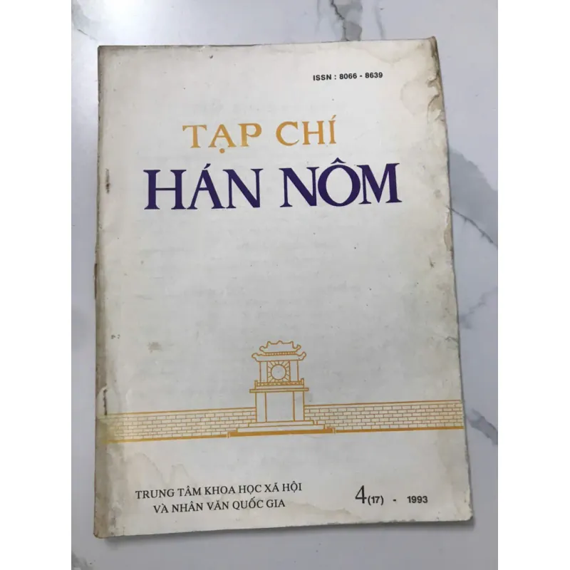 Tạp chí Hán Nôm – Số 4(17) - 1993 709702