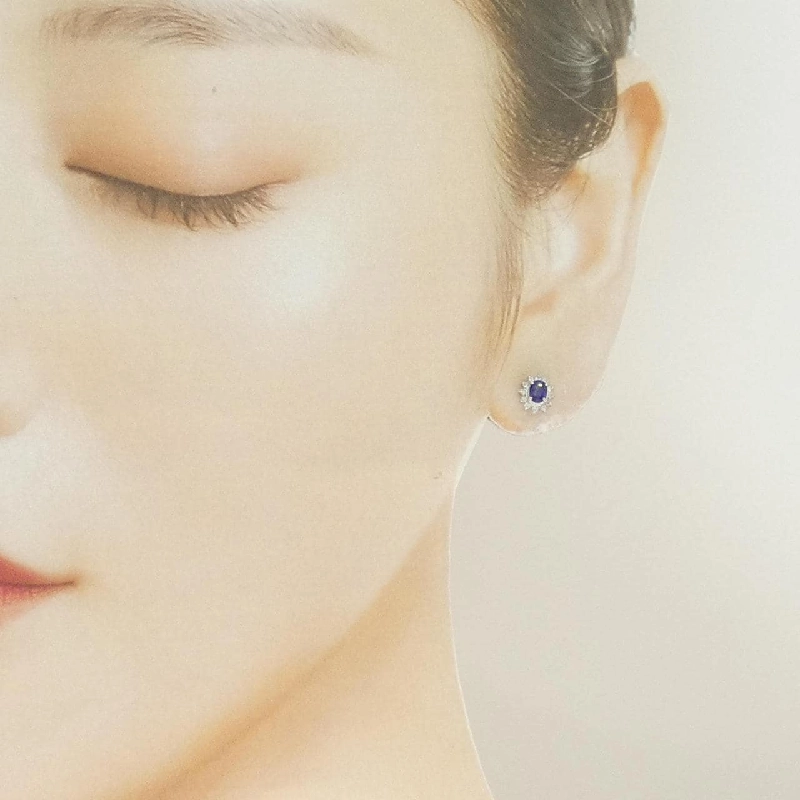 PT900 Bông tai Sapphire 0.54CT - Hàng hiệu Chính hãng 865263