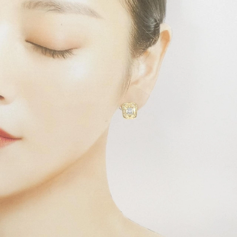 K18YG/PT850 Bông tai kim cương 0.18CT - Hàng hiệu Chính hãng 866373