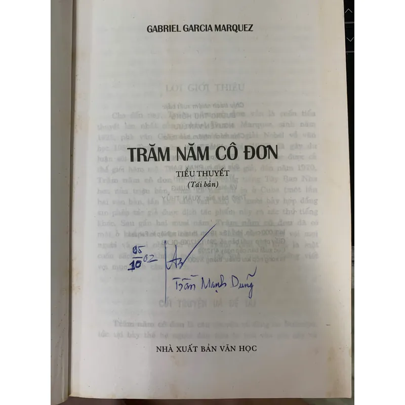 TRĂM NĂM CÔ ĐƠN - GABRIEL G. MARQUEZ 1053124