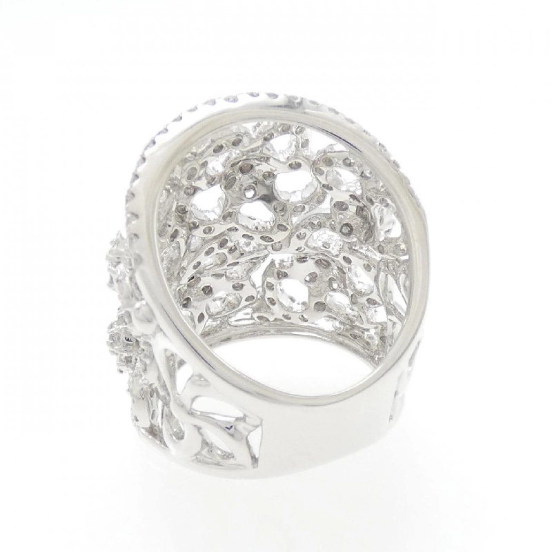 Nhẫn kim cương hoa K18WG 2.50CT 672421