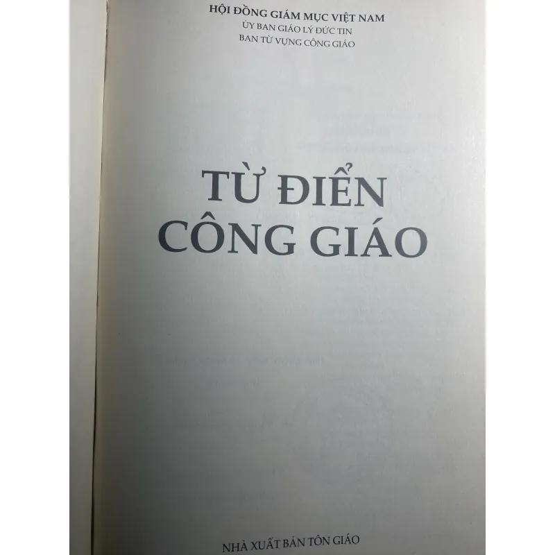 Từ điển Công Giáo 779433