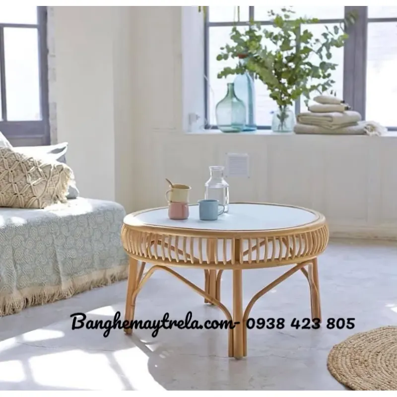 Bàn mây tự nhiên decor 601732