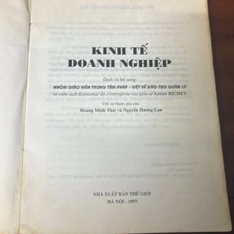 [kinh tế] Kinh tế doanh nghiệp - Xavier Richet - Trung tâm Pháp Việt 972512