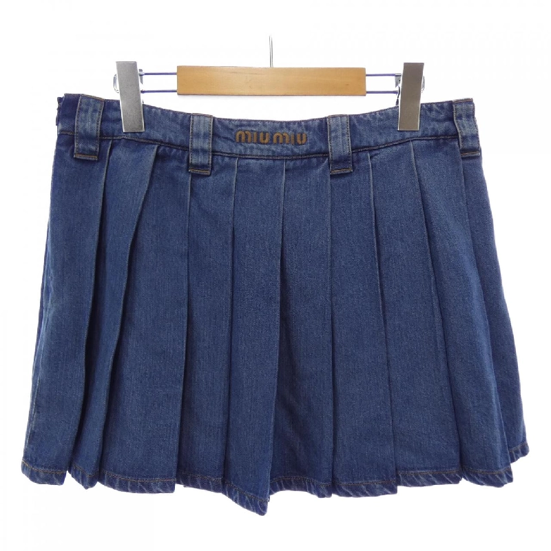 Chân váy mini denim MIU MIU - Hàng hiệu Authentic 648404