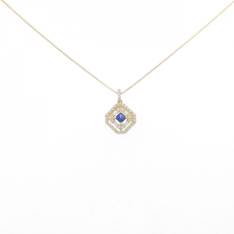 Dây chuyền Sapphire K18YG 0.11CT - Hàng hiệu Chính hãng 863241