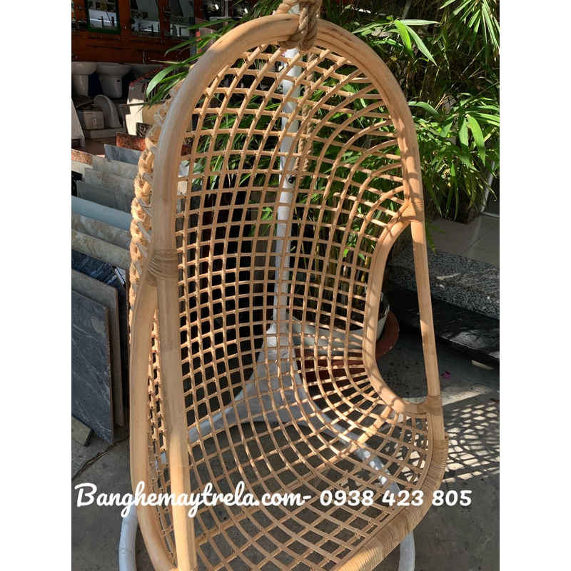 Ghế xích đu mây đan caro 463109