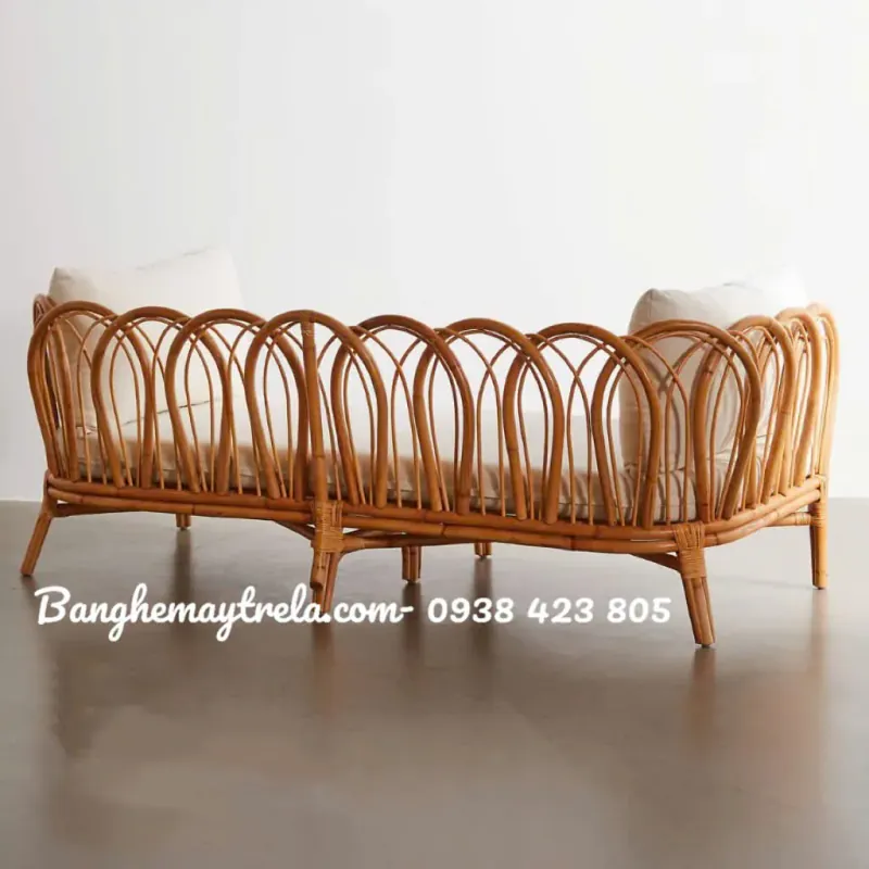 Bàn ghế mây tự nhiên lưng hoa 575762