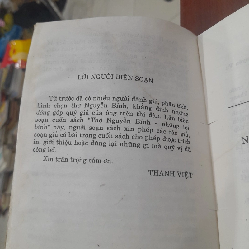 Thơ NGUYỄN BÍNH, Những lời bình 452211