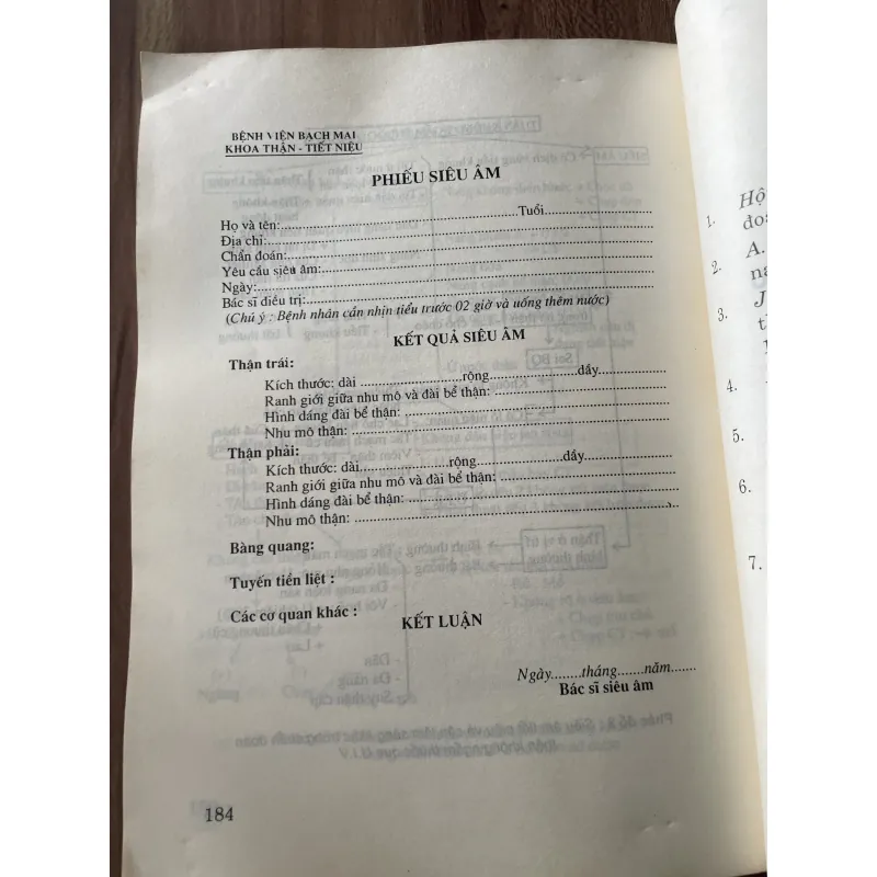 PGS. TRẦN VĂN CHẤT HƯỚNG DẪN THỰC HÀNH SIÊU ÂM HỆ TIẾT NIỆU - 2001 797608