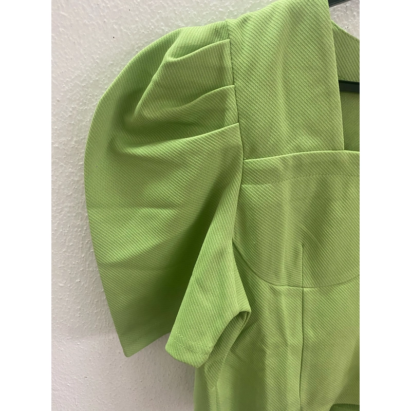 Áo kiểu nữ dáng crop top tay phồng 526130