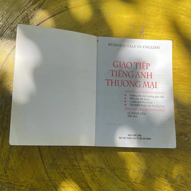 GIAO TIẾP TIẾNG ANH THƯƠNG MẠI- LÊ MINH CẨN 696528