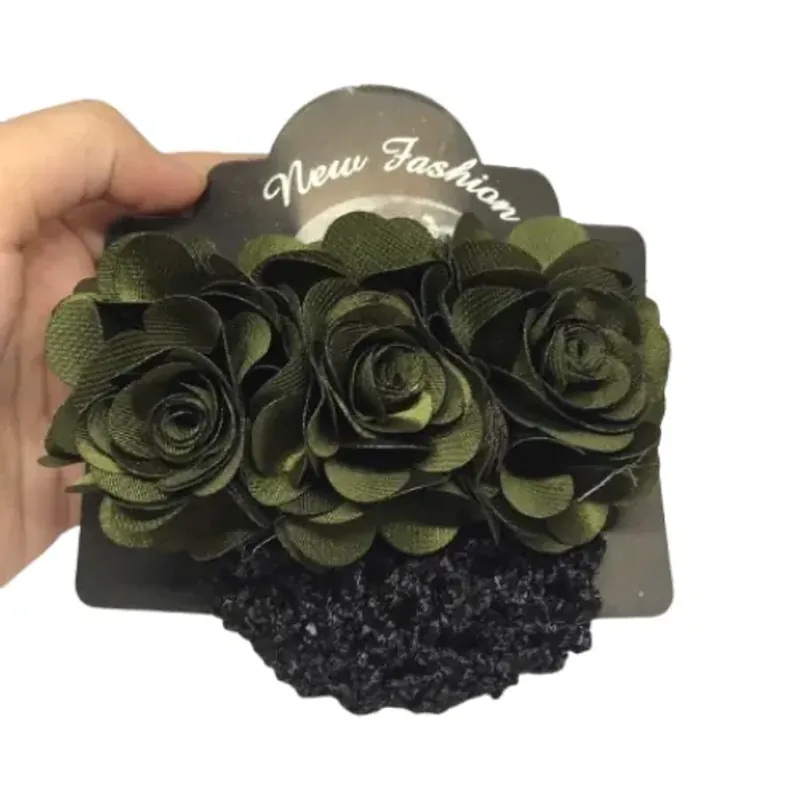 Kẹp búi tóc lưới đính bông thời trang công sở nhà hàng đủ màu 798819