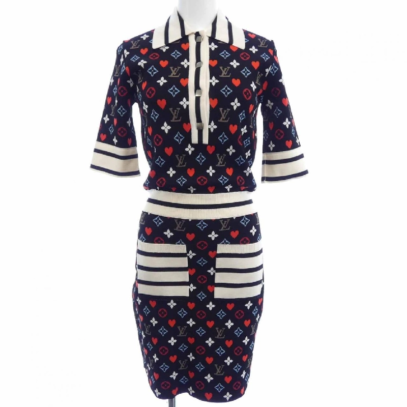 Louis Vuitton LOUIS VUITTON Game On Trompe L'Oeil FKKD97AD3 Đầm - Hàng hiệu Chính hãng 814290