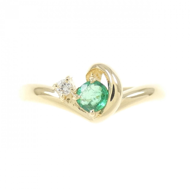 Nhẫn Emerald K18YG 672884
