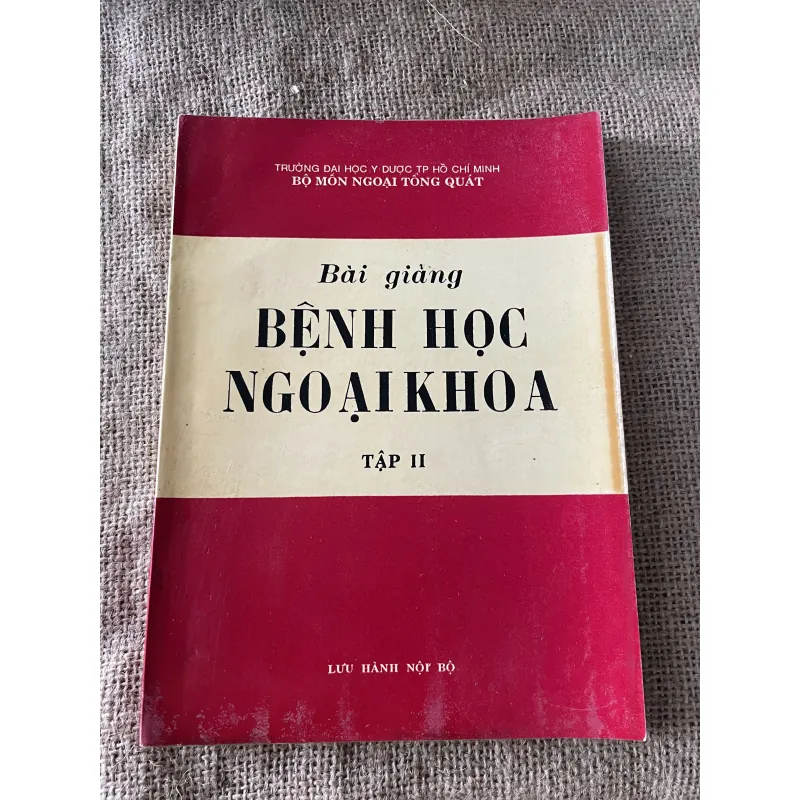 Bài giảng bệnh học ngoại khoa tập 2 789631