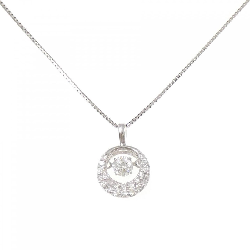 K18WG Dây chuyền kim cương 0.19CT - Hàng hiệu Authentic 857549