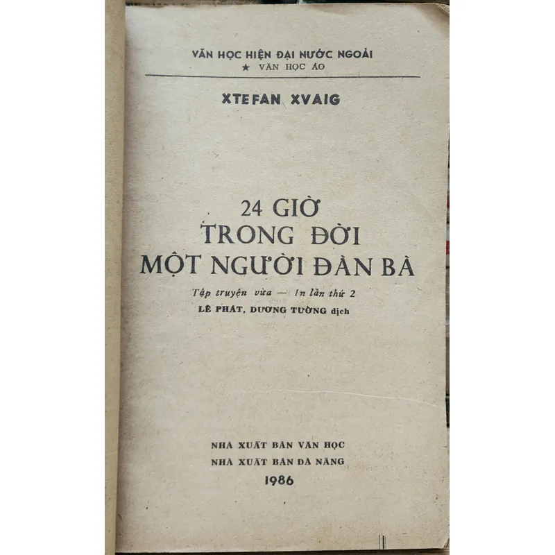 Tác phẩm "24 giờ trong đời một người đàn bà" - Stefan Zweig 705072