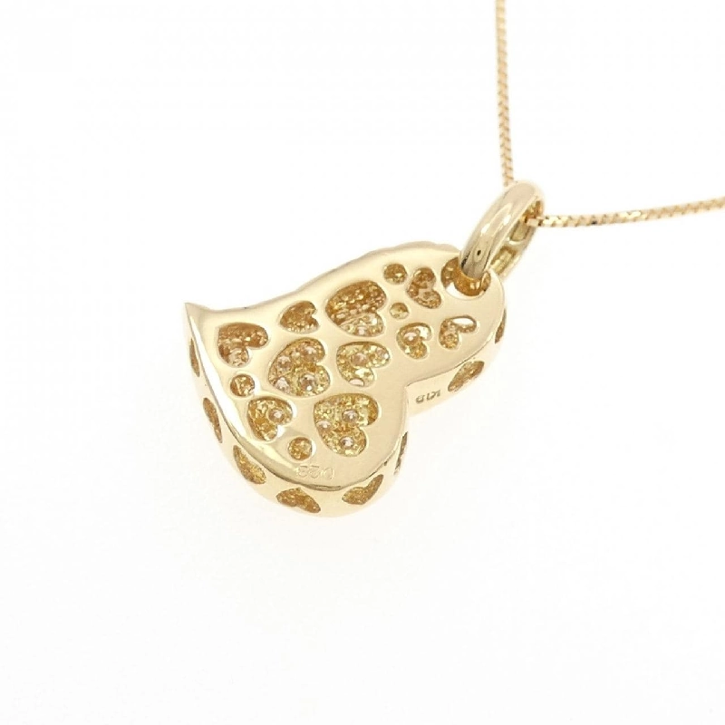 K18YG Dây chuyền kim cương hình trái tim 0.23CT - Hàng hiệu Chính hãng 858666