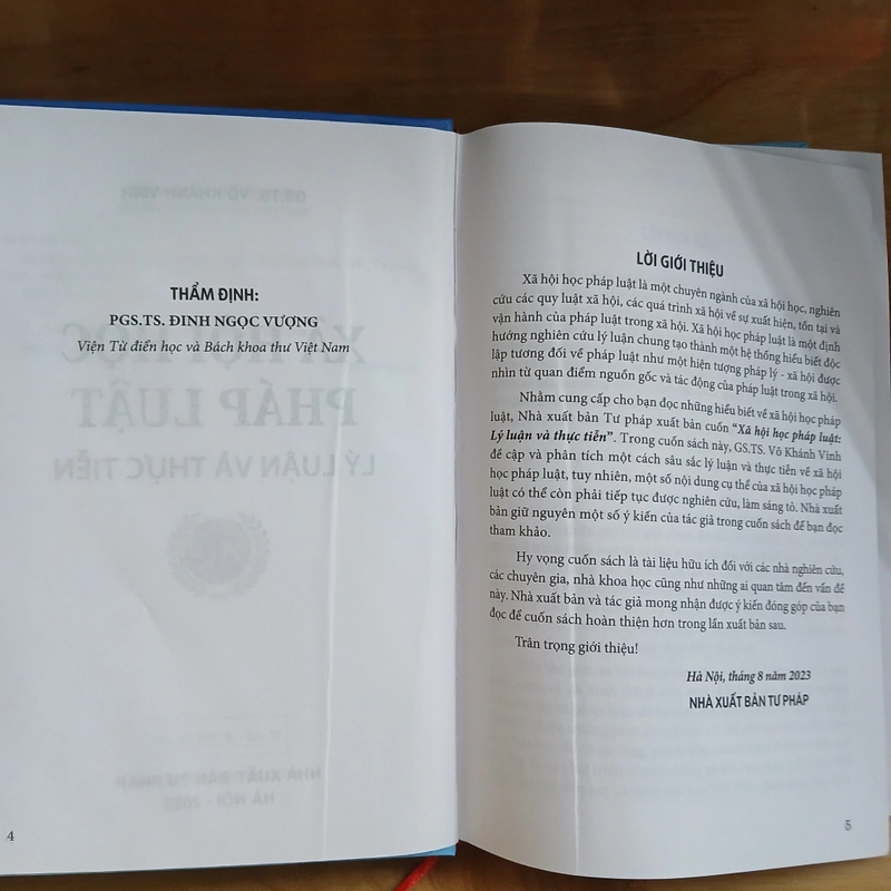 Xã Hội Học Pháp Luật (Lý Luận & Thực Tiễn) - GS.TS. Võ Khánh Vinh 529076