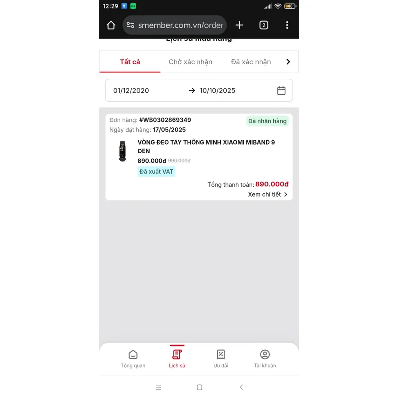 Vòng đeo tay thông minh Xiaomi band 9 589061
