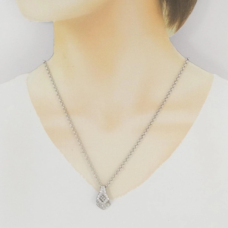 K18WG/750WG Dây chuyền kim cương 1.00CT - Hàng hiệu Authentic 861576