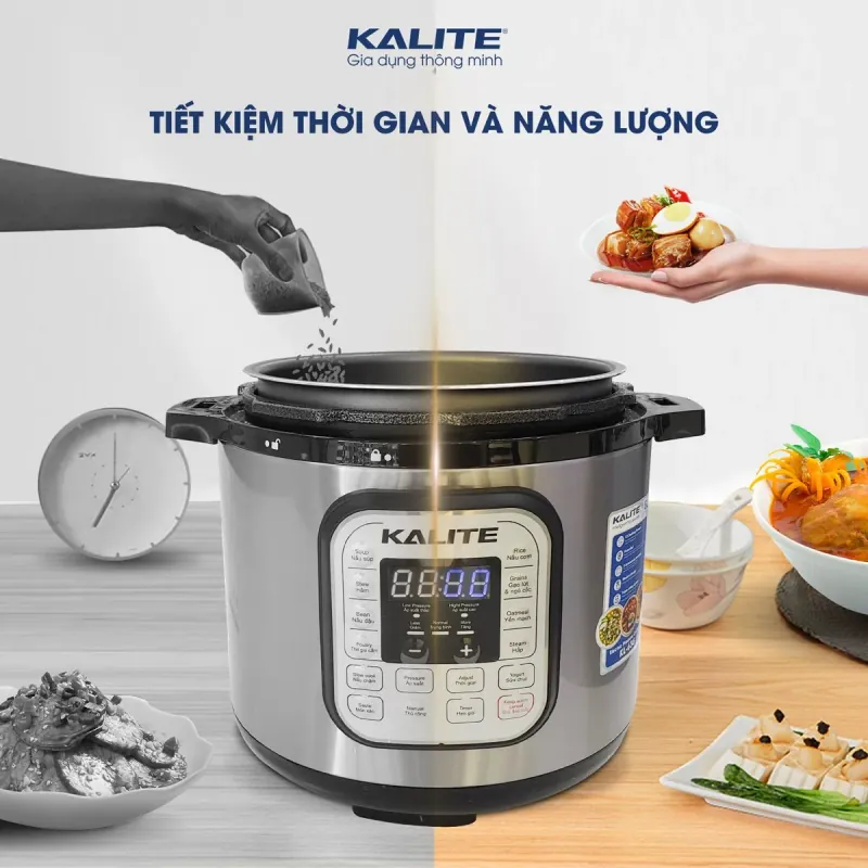 ⭐ KALITE KL-636 – Nồi áp suất đa năng, tiện lợi, hiện đại, nấu ăn chuẩn vị mỗi ngày! 707725