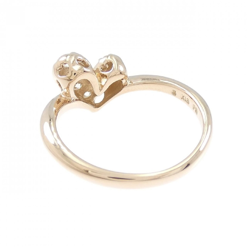 Nhẫn kim cương K18PG hình trái tim 0.30CT 670359