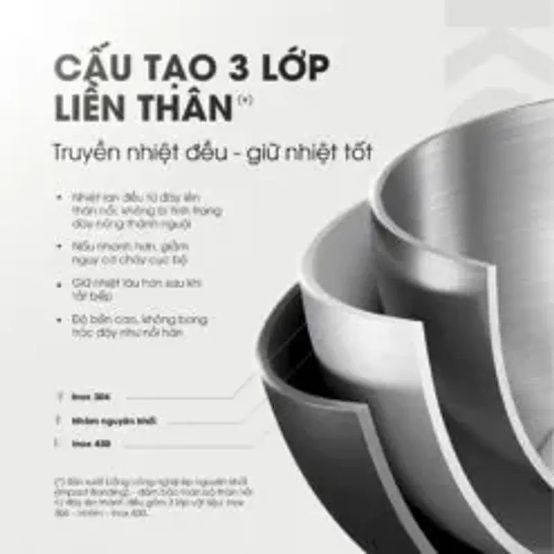 ✨ Kalite KCS366 – Bộ nồi inox liền khối cao cấp, truyền nhiệt nhanh – giữ nhiệt tốt! 708660