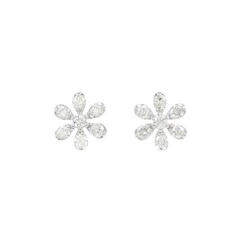 K18WG Bông tai Kim cương Hoa 0.34CT - Hàng hiệu Chính hãng 869406