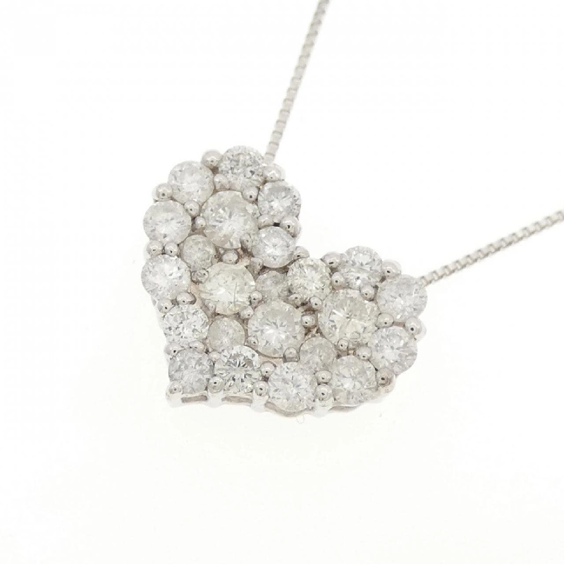 K14WG/K18WG Dây chuyền kim cương hình trái tim 1.00CT - Hàng hiệu Chính hãng 867187