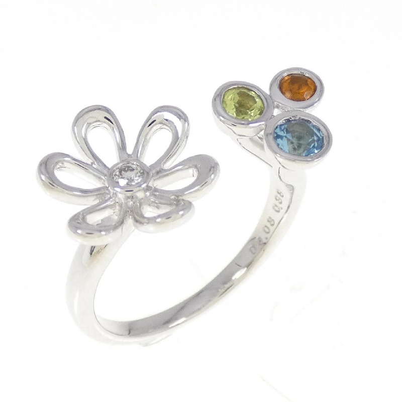 Nhẫn đá màu K18WG - Hàng hiệu Authentic 858709