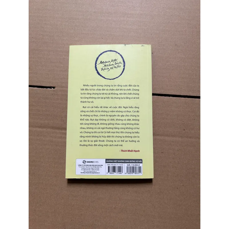 Kgoong diệt không sinh đừng sợ hãi - Thích Nhất Hạnh 788937