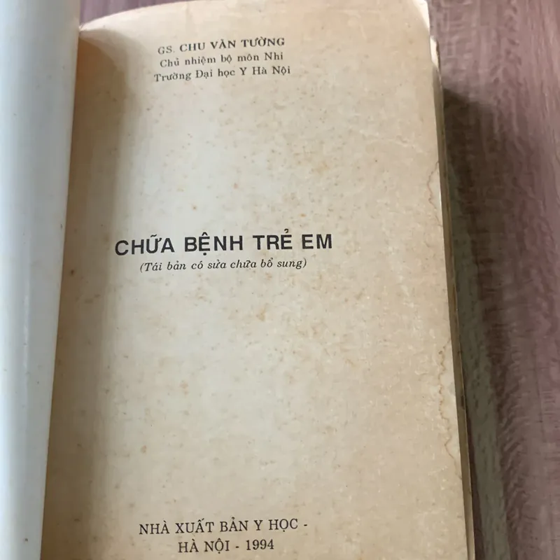 Chữa bệnh trẻ em, Giáo sư Chu Văn Tường  640683