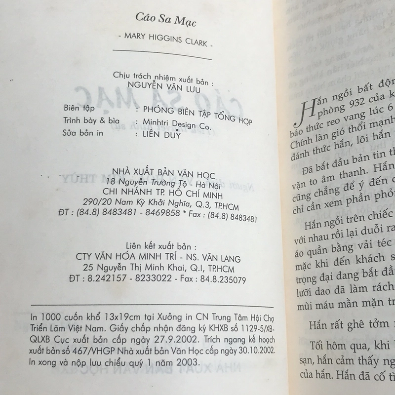 CÁO SA MẠC (Tiểu thuyết Hình sự) 507252