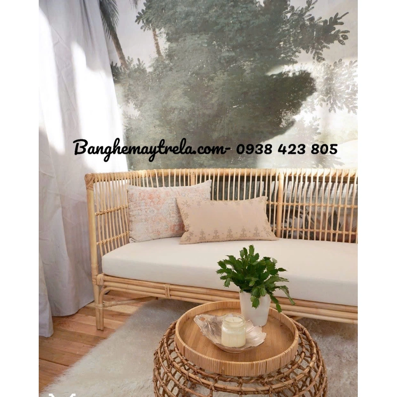 Ghế sofa mây phòng khách hiện đại đơn giản 444006