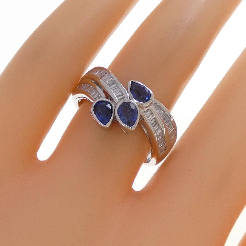 Nhẫn Sapphire PT900 0.75CT - Hàng hiệu Chính hãng 853982