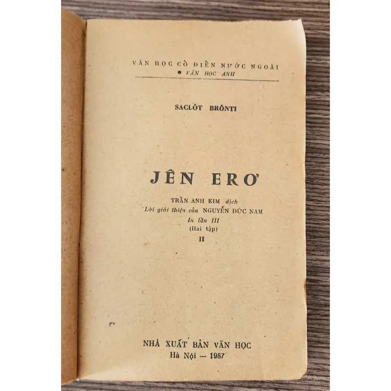 Văn học cổ điển Anh: Jane Eyre (Charlotte Bronte) - trọn bộ 2 tập  936533